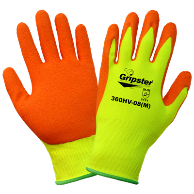 Global - Gripster - High-Visibility Rubber-Dipped Glove
