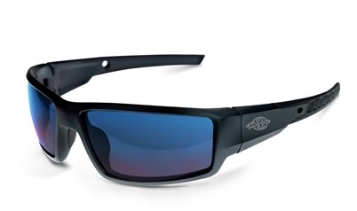 Radians - Crossfire Cumulus Premium Safety Eyewear, BLUE/BLACK, 41626