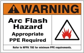 ARC FLASH HAZARD... Warning Sign 7X10