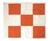 Safety Flag 36 by 36" Airport Flag, Orange & White