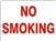 NO SMOKING Sign 10x14