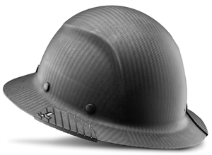 LIFT Safety  DAX Carbon Fiber Full Brim Hard Hat - Matte Black
