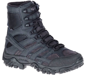 Merrell - Moab 3, 8" Tactical Boot, Waterproof, Soft Toe, Black, J003907