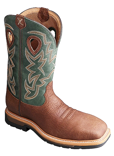 Twisted X - Men’s 12", Comp Toe,  Lite Western Work Boot, WP