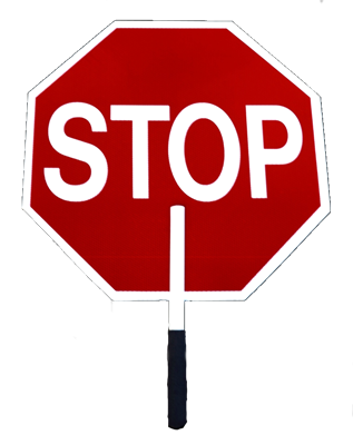 AmeriViz 18" Reflective Stop/Stop Paddle Sign