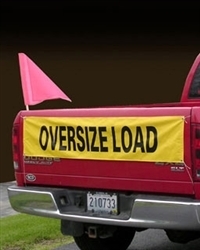 Oversize Load 12" x 60" Banner for Escort Vehicles