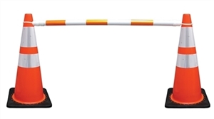 Retractable Cone Bar 6-10ft Orange-White