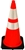 28" Traffic Cone, Reflective Collar, Black Base, RS70032CT3M64