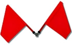 Bone Safety - Flag Bracket With2  Folding Flags