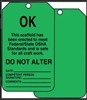 Scaffold Status Safety Tag: OK